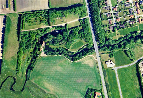 Luftfoto Det gamle elværk